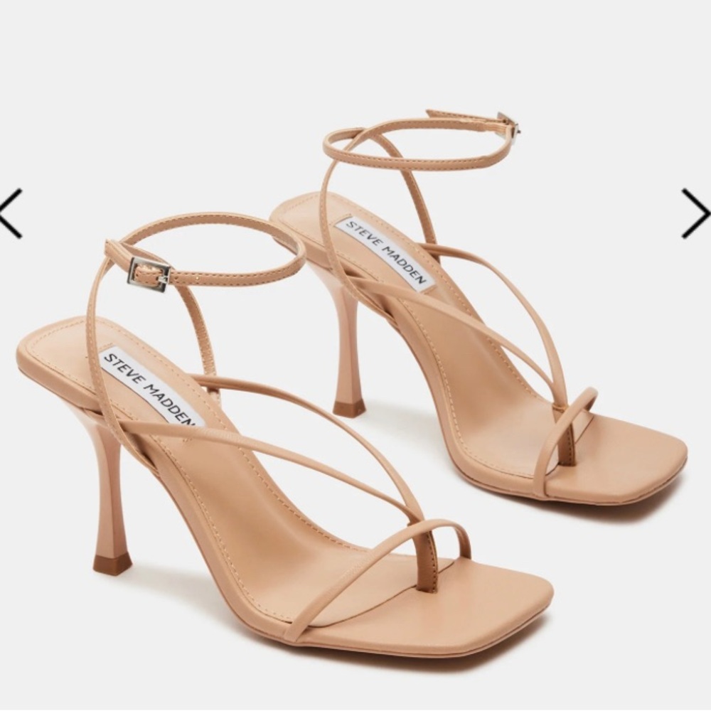Steve Madden Tan Strappy Heeled Sandals